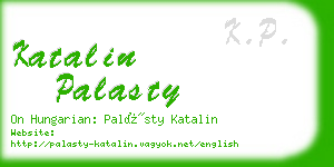 katalin palasty business card